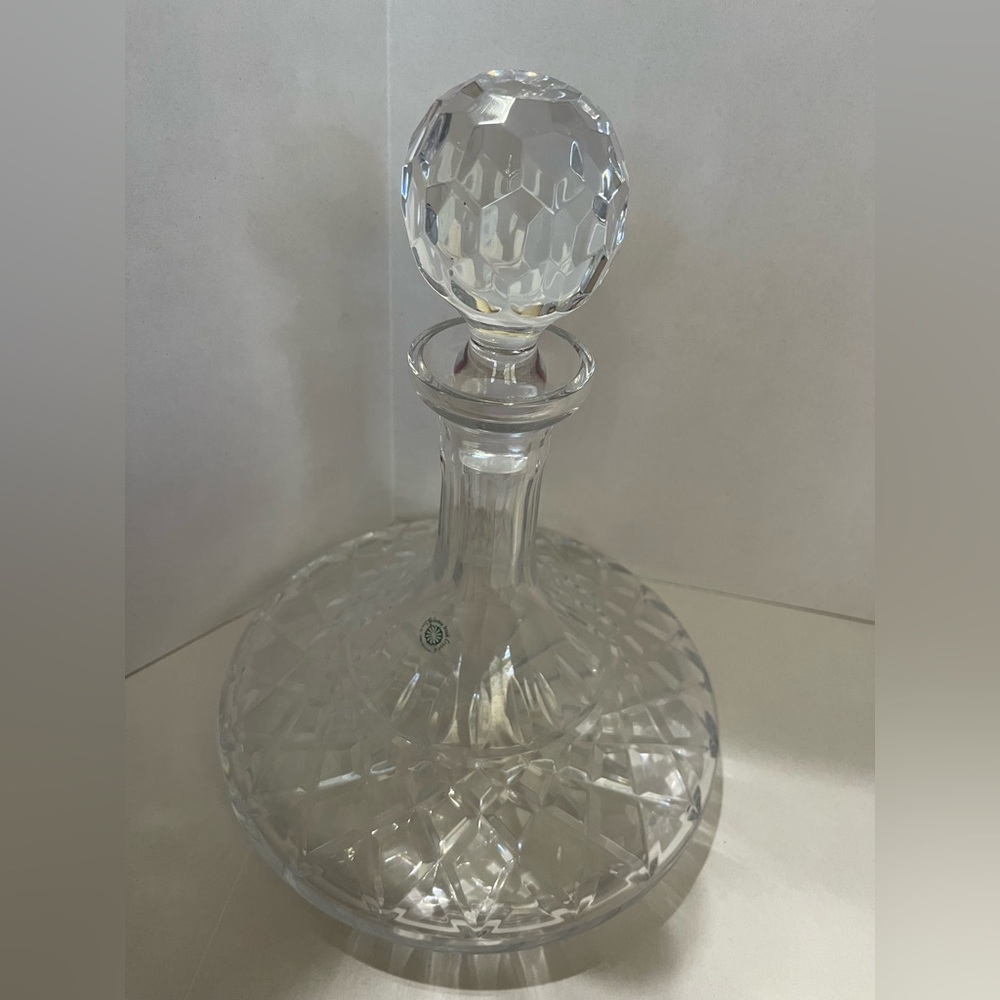 Galway Irish Crystal Longford Ships whiskey decanter